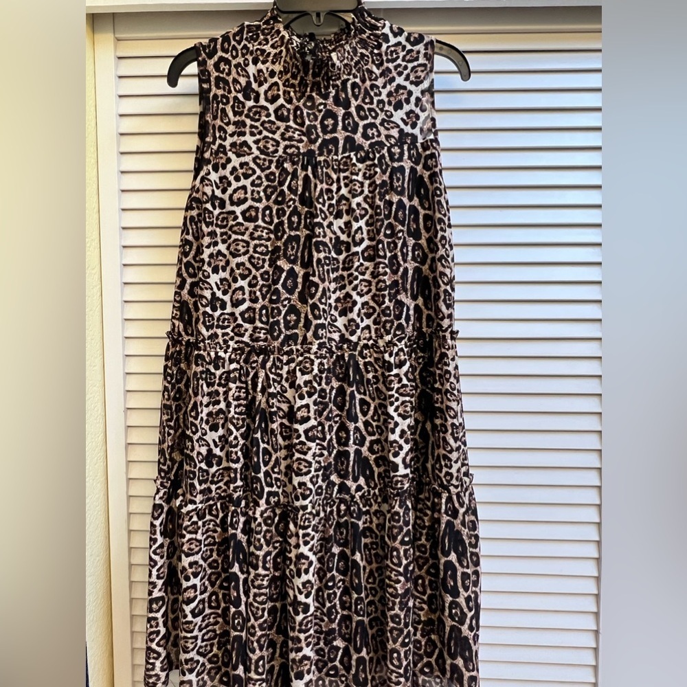 Siren lily Animal Print Dress Sz M EUC
